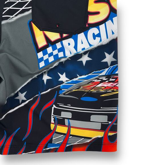 Hurley Nascar Phantom Eco Car Racing Boardshorts Swim Shorts Size 36 20" Outseam - Picture 6 of 9